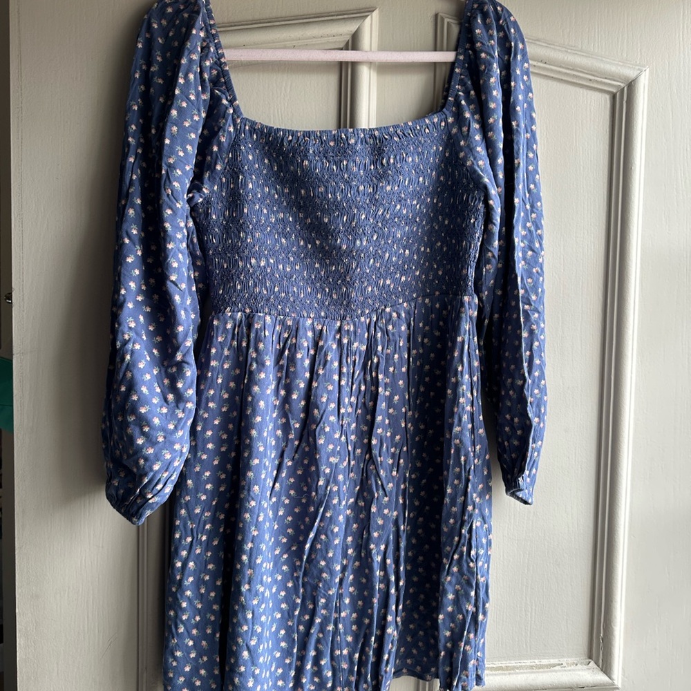 Aeropostale Blue Floral Mini Dress